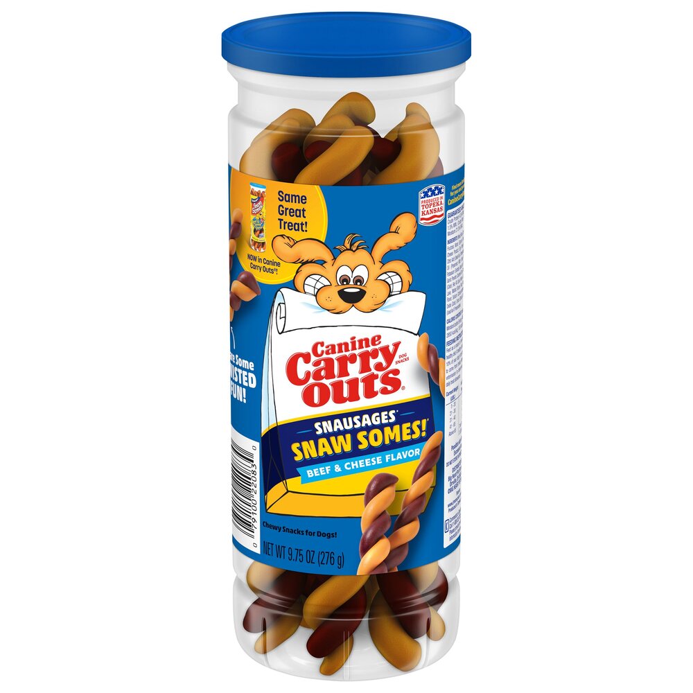 Snausages Snaw Somes Beef Cheese Flavor